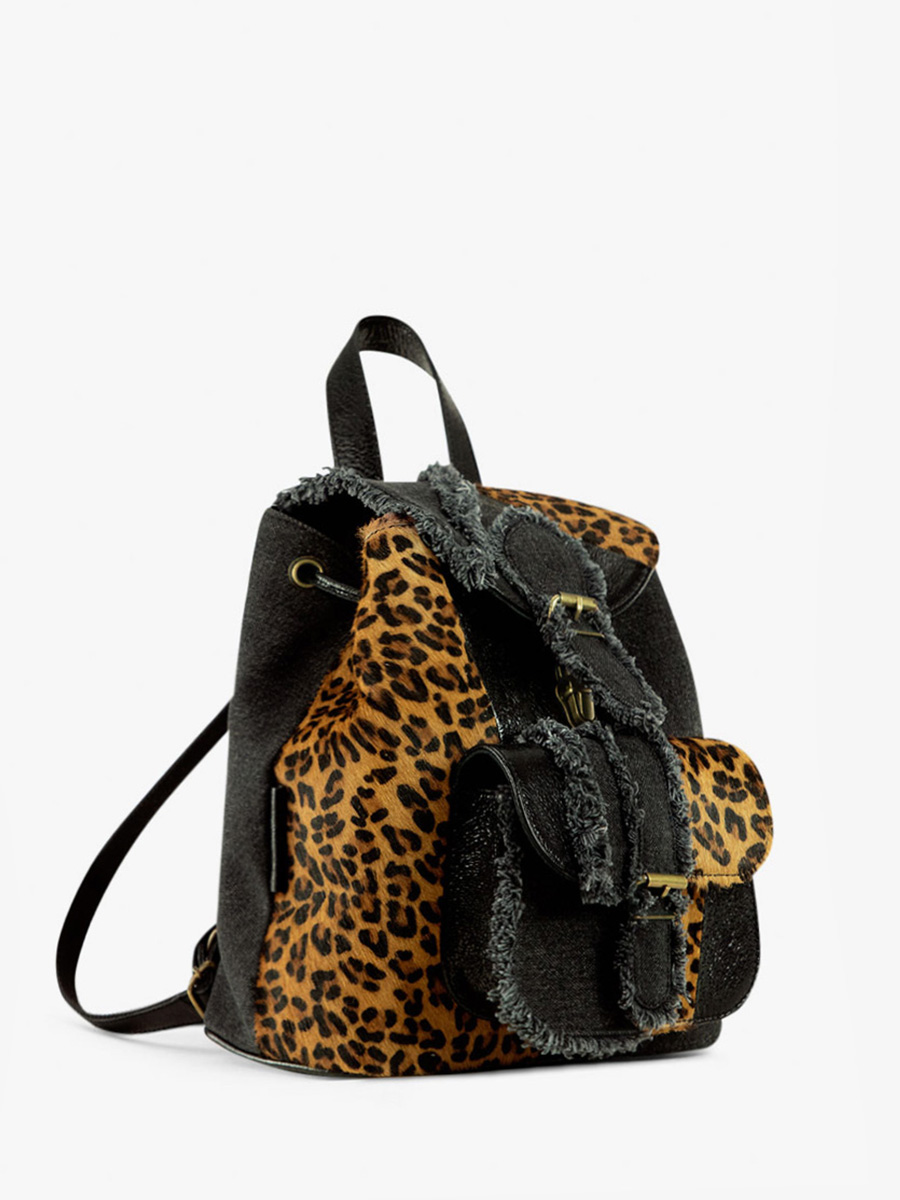 photo-vue-cote-sac-dos-cuir-leopard-noir-lebaroudeur-chimere-denim-noir-paul-marius-m40-ch-b-denim