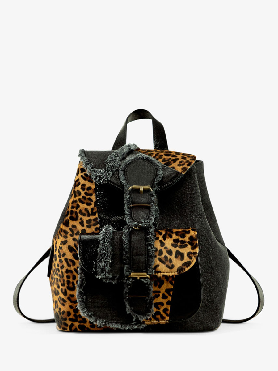 photo-vue-face-sac-dos-cuir-leopard-noir-lebaroudeur-chimere-denim-noir-paul-marius-m40-ch-b-denim