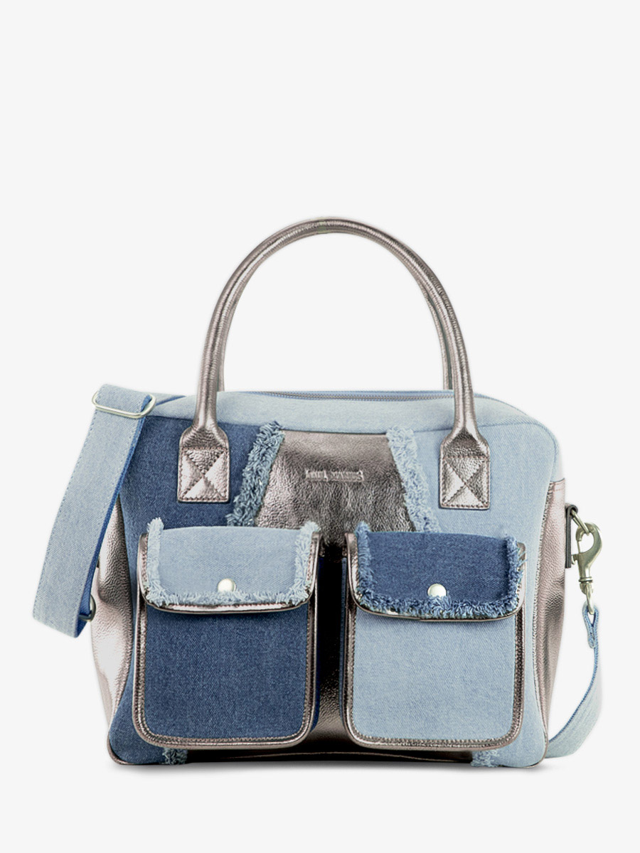 photo-vue-de-cote-sac-epaule-cuir-jean-argente-femme-ledandy-denim-acier-paul-marius-w04-gm-denim