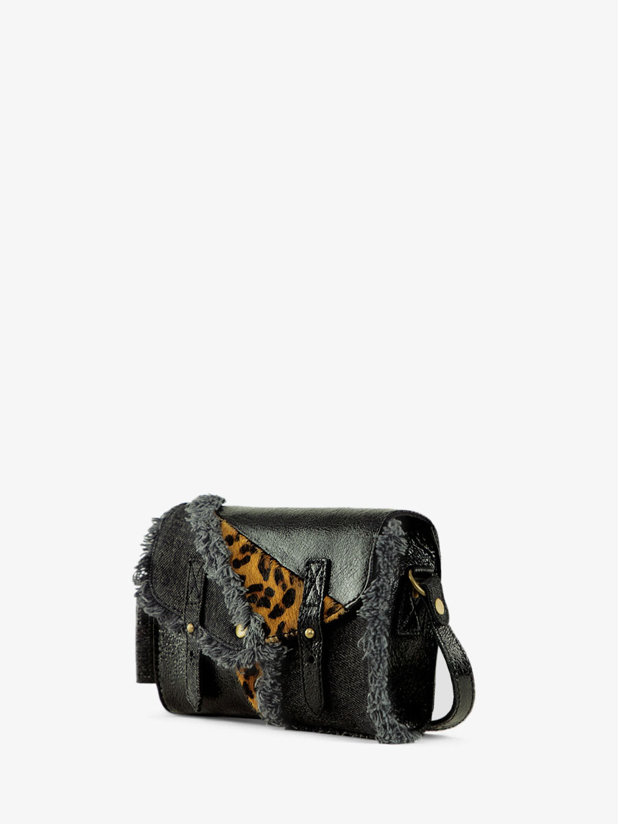 photo-vue-dos-sac-bandouliere-cuir-noir-leopard-lemini-indispensable-chimere-denim-noir-paul-marius-w08s-ch-b-denim