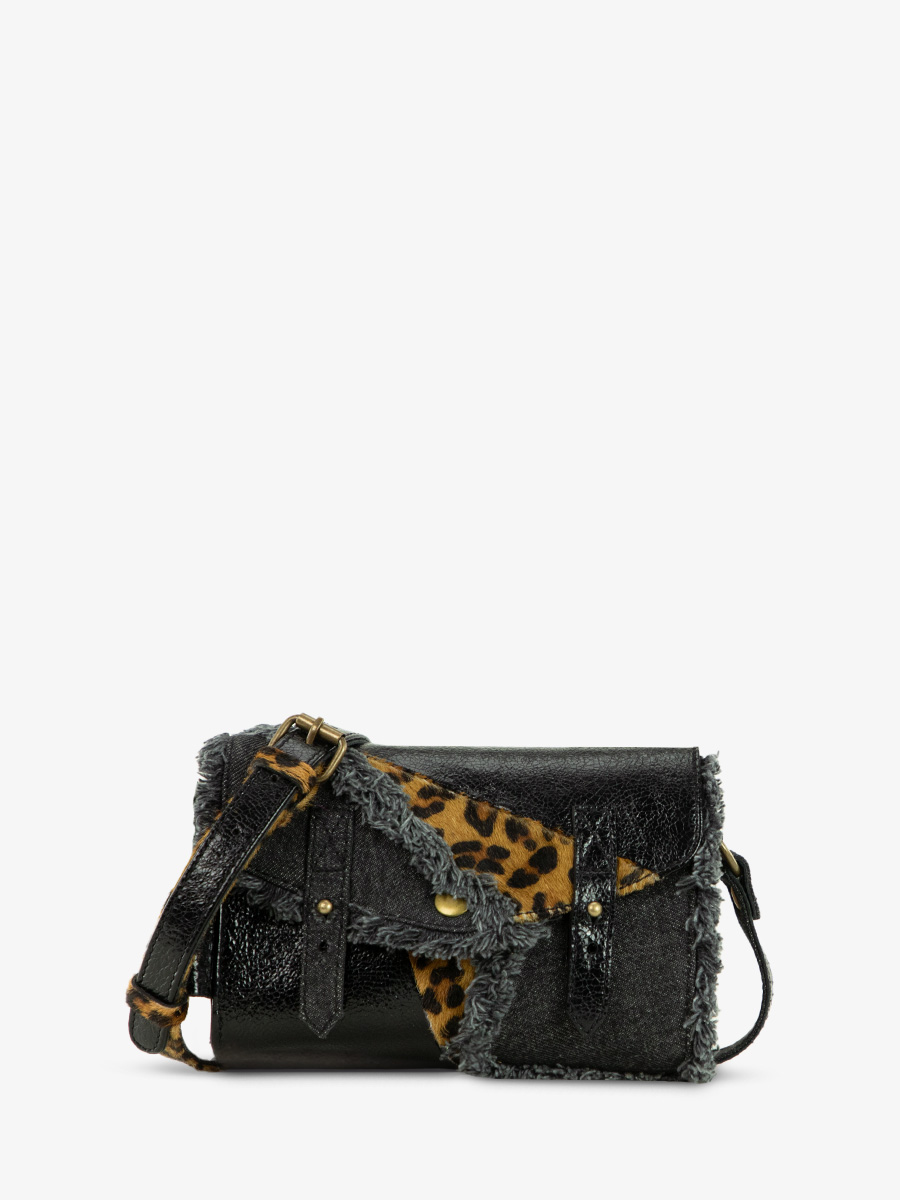 photo-vue-cote-sac-bandouliere-cuir-noir-leopard-lemini-indispensable-chimere-denim-noir-paul-marius-w08s-ch-b-denim