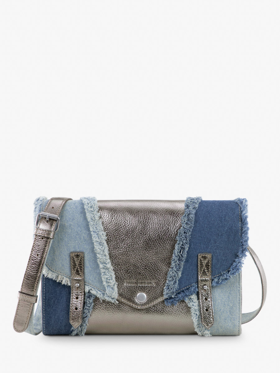 photo-vue-de-cote-sac-bandouliere-cuir-jean-argente-femme-l-indispensable-denim-acier-paul-marius-w08-gm-denim