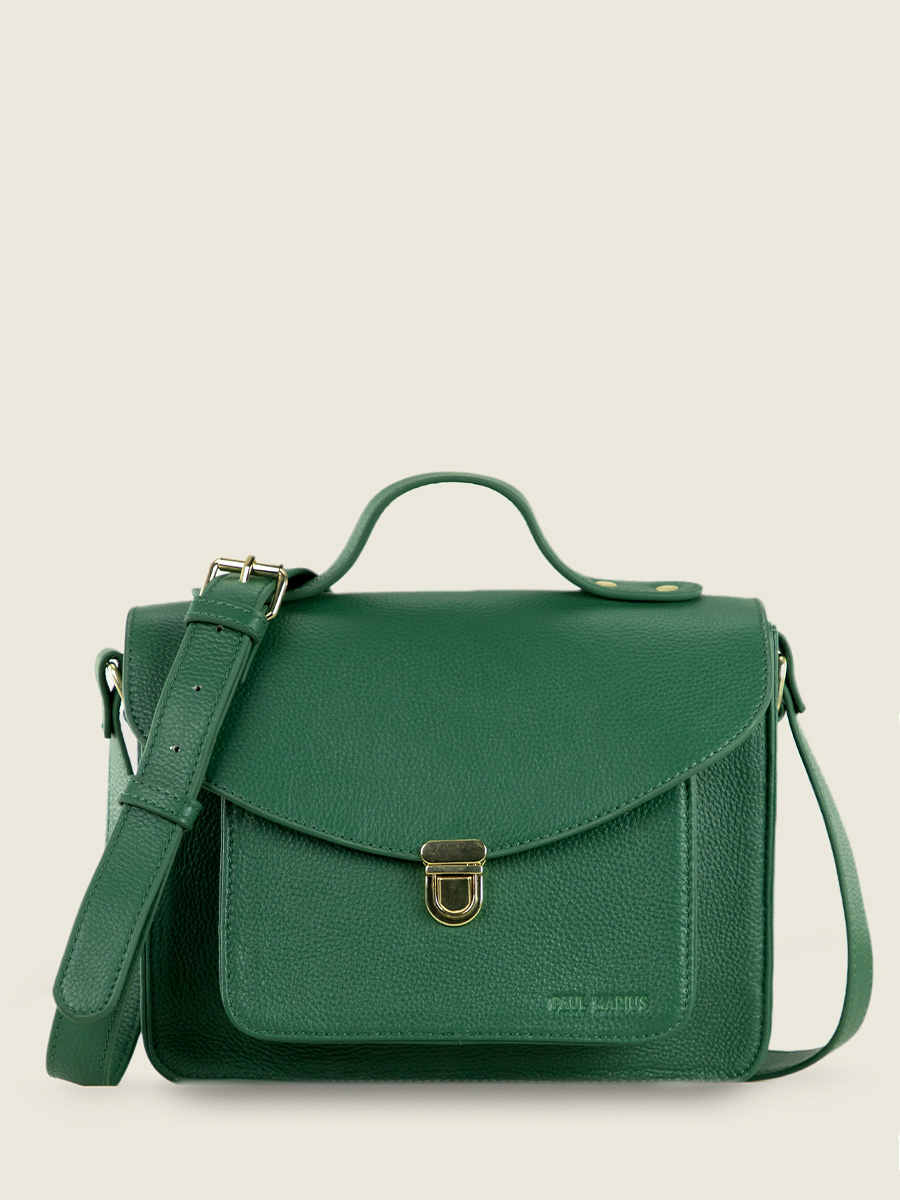 photo-vue-cote-sac-main-cuir-vert-mademoiselle-george-azur-vert-imperial-paul-marius-w05-az-gr