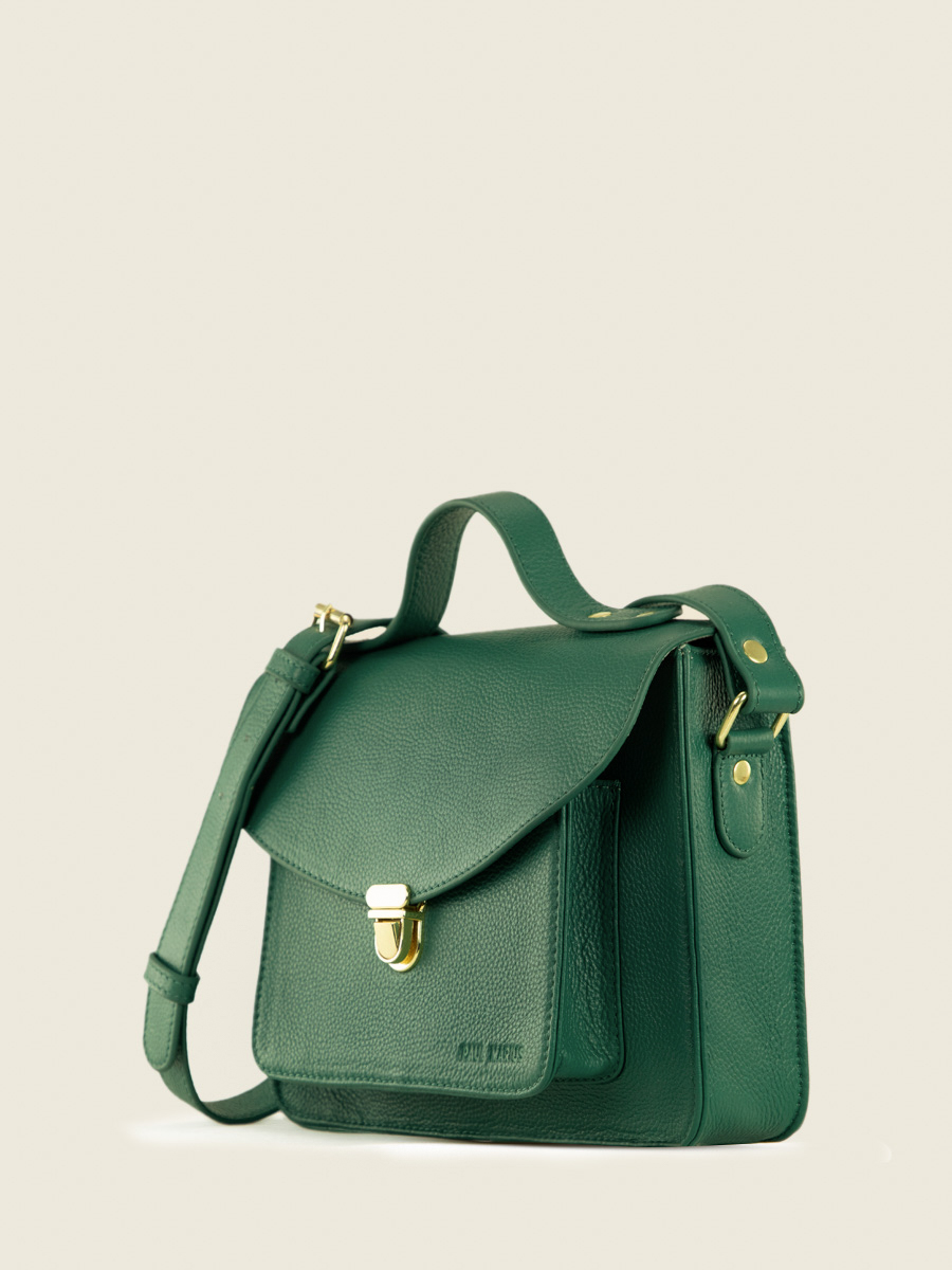 photo-vue-dos-sac-main-cuir-vert-mademoiselle-george-azur-vert-imperial-paul-marius-w05-az-gr