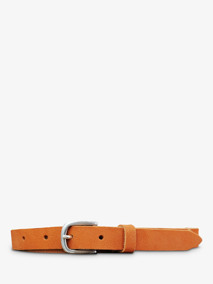 photo-vue-de-face-ceinture-en-cuir-pour-homme-et-femme-orange-laceinture-magnifique-nubuck-20mm-orange-paul-marius-cdv-20-n-o
